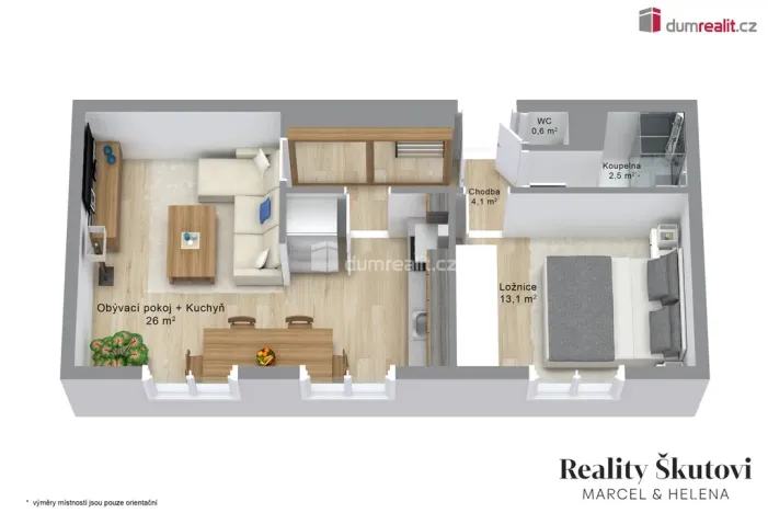 Prodej bytu 2+1, Ústí nad Labem - Střekov, Střekovské nábřeží, 52 m2