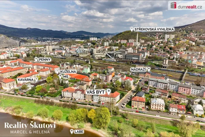 Prodej bytu 2+1, Ústí nad Labem - Střekov, Střekovské nábřeží, 52 m2