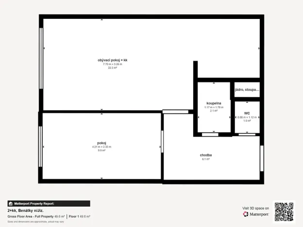 Prodej bytu 2+kk, Benátky nad Jizerou, Mladská, 48 m2