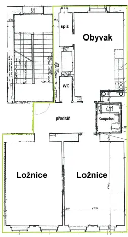 Pronájem bytu 4+kk, Praha - Žižkov, Sudoměřská, 90 m2