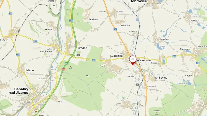 Prodej pole, Luštěnice, 5219 m2