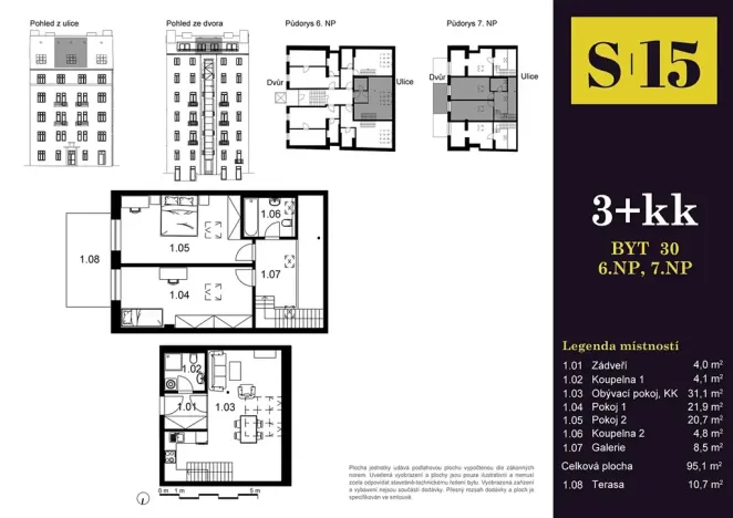 Prodej bytu 3+kk, Praha - Smíchov, Strakonická, 106 m2