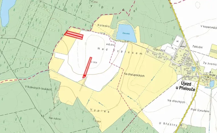 Prodej louky, Kladruby nad Labem, 12940 m2