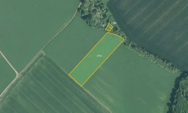 Prodej pole, Počenice-Tetětice, 34319 m2