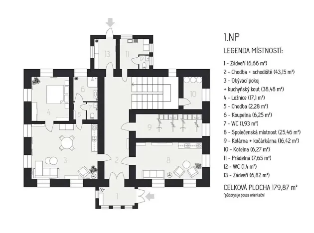 Prodej bytu 2+kk, Králíky, 66 m2