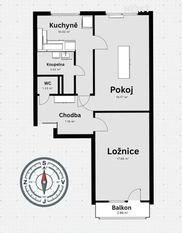 Prodej bytu 2+1, Letohrad, U Dvora, 63 m2