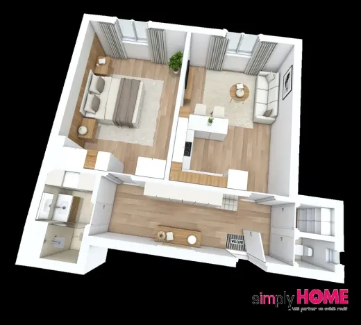 Prodej bytu 2+kk, Praha - Nusle, Táborská, 57 m2