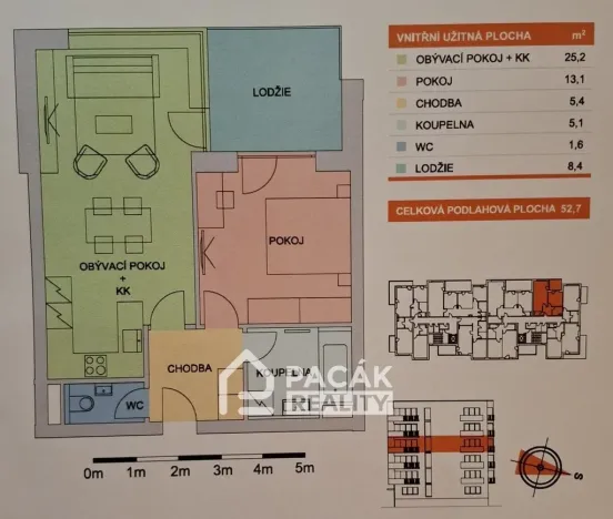 Prodej bytu 2+kk, Olomouc, Aloise Rašína, 59 m2