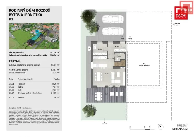 Prodej rodinného domu, Průhonice, 111 m2