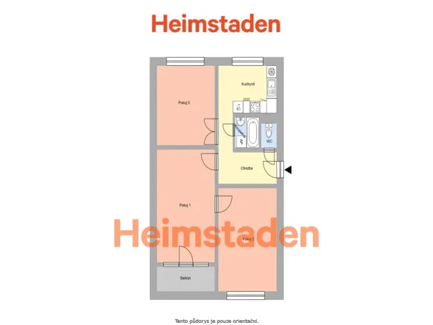 Pronájem bytu 3+1, Havířov - Město, Edisonova, 69 m2