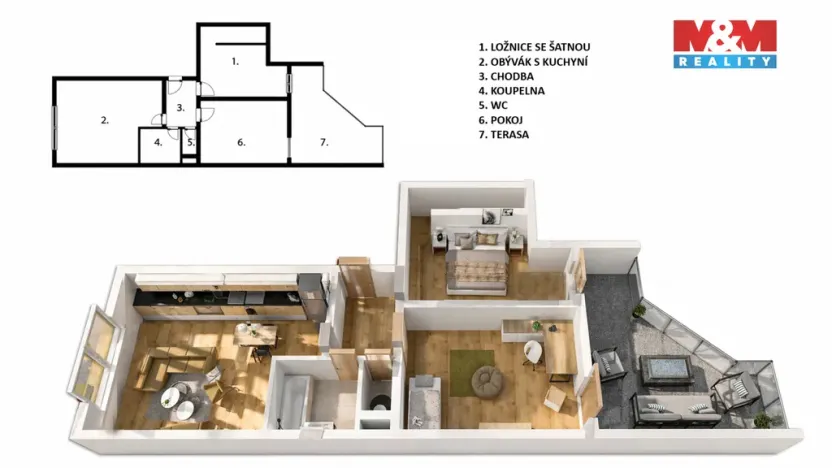 Prodej bytu 3+kk, Hradec Králové - Pražské Předměstí, Bohuslava Martinů, 85 m2