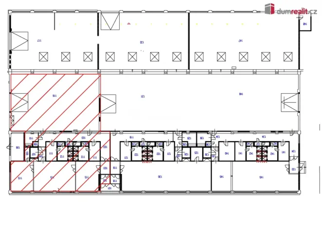 Pronájem výrobních prostor, Holešov, Tovární, 1663 m2