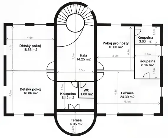 Pronájem vily, Praha - Nebušice, Nebušická, 254 m2