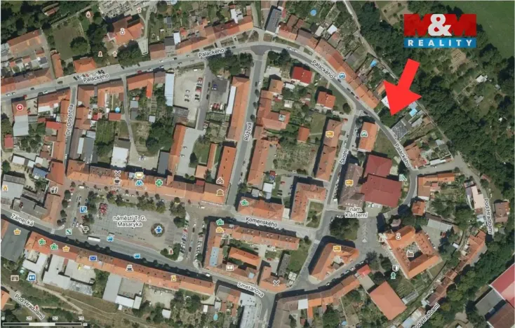 Prodej pozemku pro bydlení, Moravský Krumlov, Palackého, 343 m2