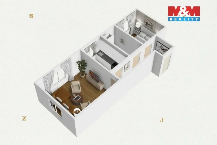 Prodej bytu 2+1, Nejdek, sídliště 9. května, 53 m2