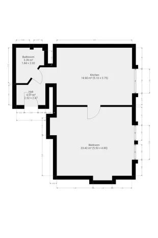 Pronájem bytu 2+kk, Praha - Libeň, Novákových, 50 m2