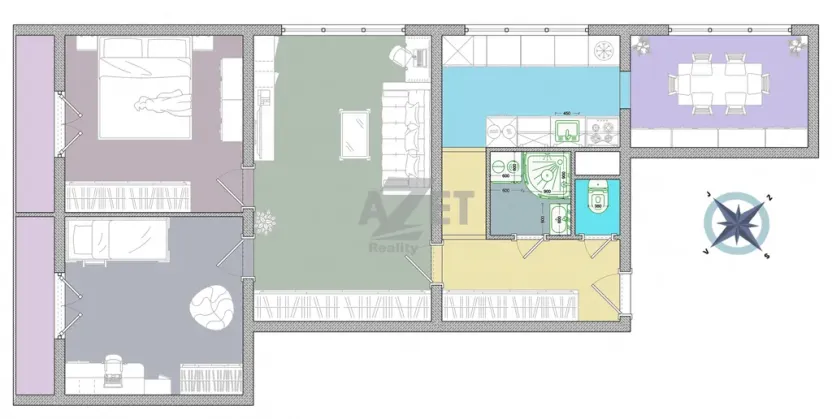 Prodej bytu 4+1, Ostrava - Hrabůvka, Krestova, 74 m2
