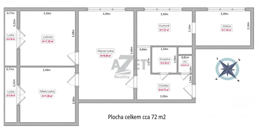 Prodej bytu 4+1, Ostrava - Hrabůvka, Krestova, 74 m2