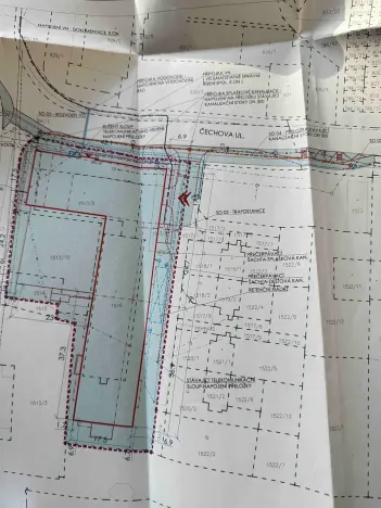 Pronájem komerčního pozemku, České Budějovice, Čechova, 3600 m2