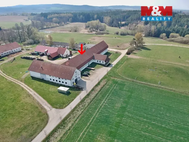 Prodej výrobních prostor, Bořetín, 1393 m2