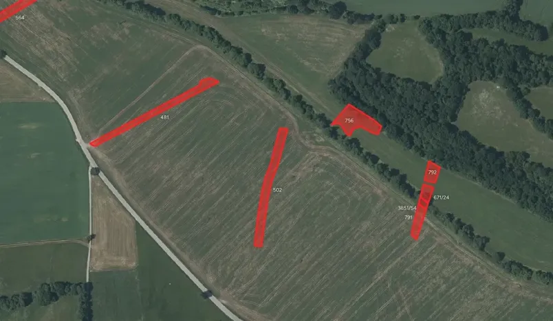 Prodej pole, Brloh, 126772 m2