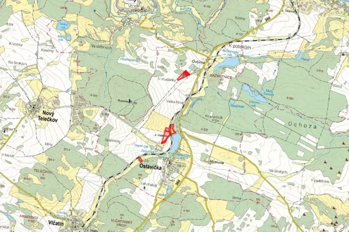 Prodej pole, Oslavička, 30363 m2