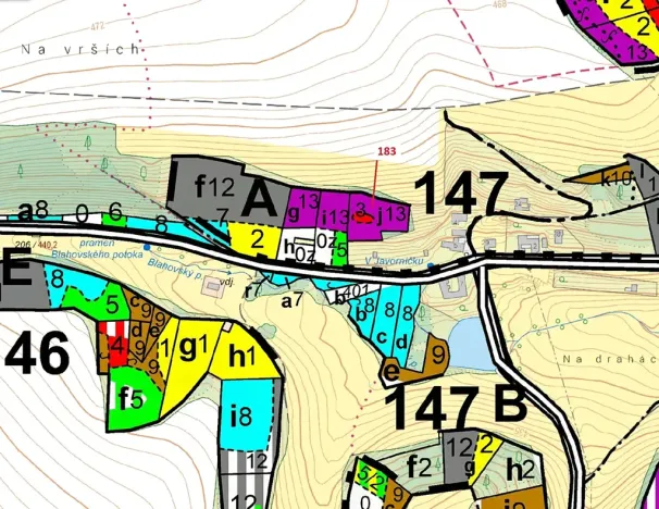 Dražba lesa, Libecina, 2475 m2