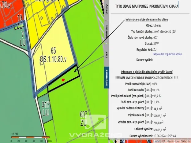 Prodej louky, Liberec, 1585 m2