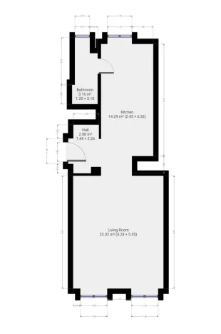 Pronájem bytu 1+1, Praha - Smíchov, Hořejší nábřeží, 37 m2