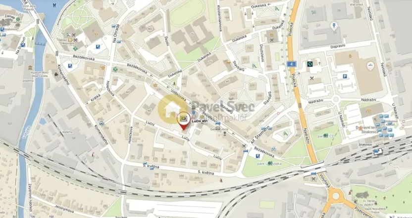 Pronájem bytu 2+kk, Strakonice - Strakonice II, Luční, 37 m2