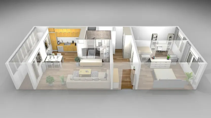 Pronájem bytu 3+kk, Praha - Prosek, Prosecká, 69 m2