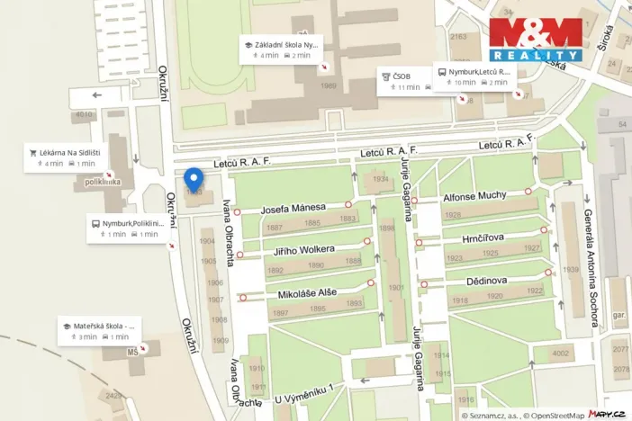 Prodej bytu 3+1, Nymburk, Letců R. A. F., 73 m2