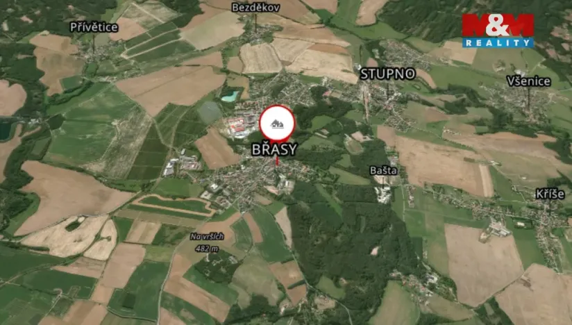 Prodej pozemku pro bydlení, Břasy, 472 m2