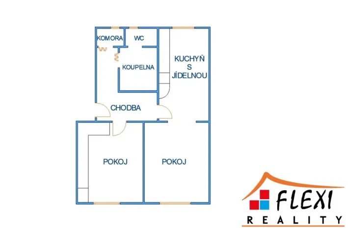 Pronájem bytu 2+1, Ostrava, Gerasimovova, 53 m2