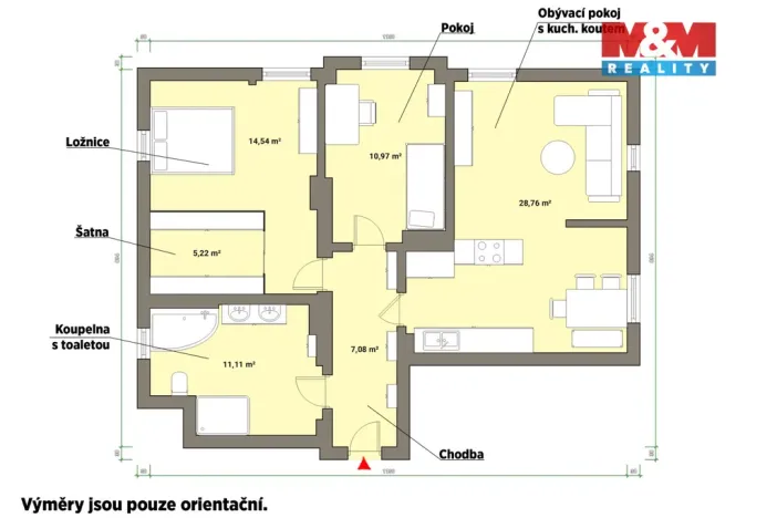 Pronájem bytu 3+kk, Mariánské Lázně - Úšovice, Dobrovského, 80 m2