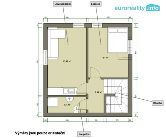 Pronájem rodinného domu, Mariánské Lázně - Úšovice, Na Průhonu, 95 m2