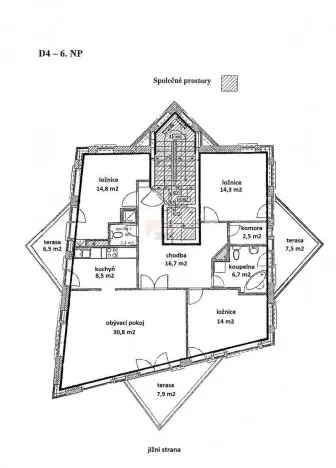 Pronájem bytu 4+1, Praha - Veleslavín, Na okraji, 110 m2