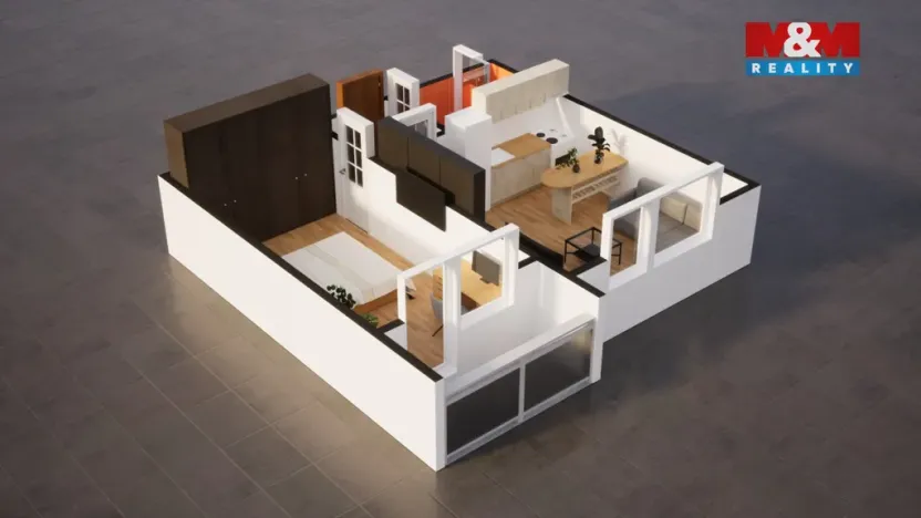 Prodej bytu 2+kk, Liberec - Liberec VI-Rochlice, Ježkova, 41 m2