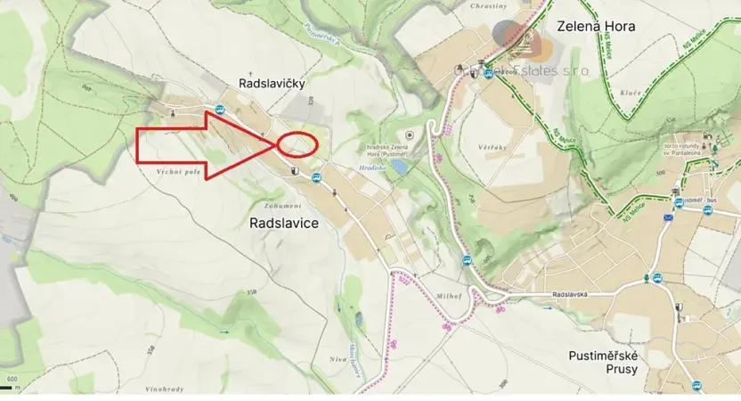 Prodej pozemku pro bydlení, Radslavice, 895 m2