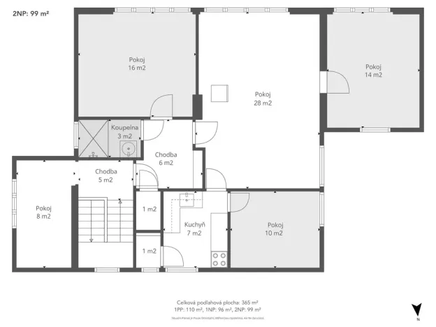Prodej vícegeneračního domu, Praha - Horní Počernice, Čechurova, 365 m2
