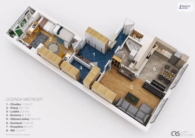 Prodej bytu 2+1, Příbram - Příbram VIII, Čechovská, 79 m2