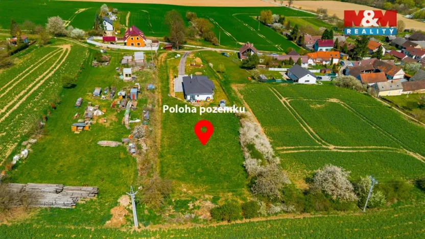 Prodej pozemku pro bydlení, Týn nad Vltavou - Hněvkovice na levém břehu Vltavy, 1869 m2