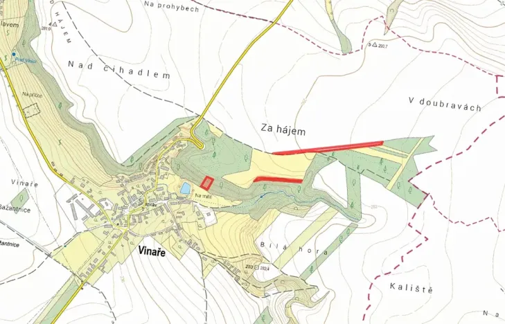 Prodej pole, Vinaře, 8667 m2