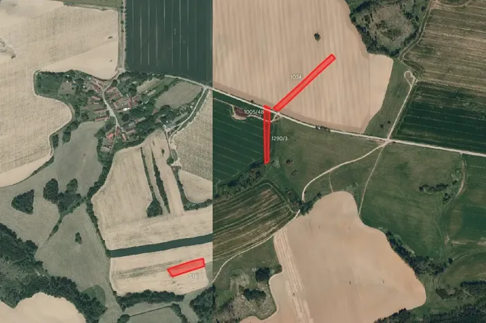 Prodej pole, Křešín, 24814 m2