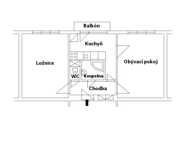 Pronájem bytu 2+1, Hradec Králové, třída SNP, 56 m2