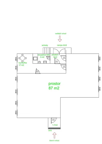 Pronájem obchodního prostoru, Rožnov pod Radhoštěm, 1. máje, 133 m2