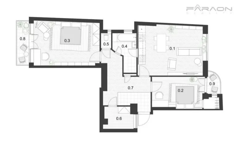 Prodej bytu 3+kk, Praha - Karlín, Sokolovská, 110 m2