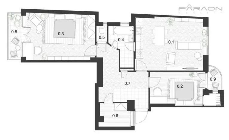 Prodej bytu 3+kk, Praha - Karlín, Sokolovská, 110 m2