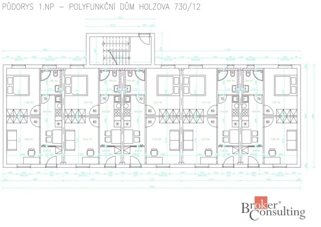 Prodej činžovního domu, Brno - Líšeň, Holzova, 579 m2