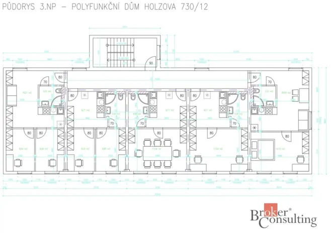 Prodej činžovního domu, Brno - Líšeň, Holzova, 579 m2